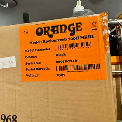 Orange ROCKERVERB 100H ( 100 W/70 W/50 W/30W) - BLACK EDITION image 13