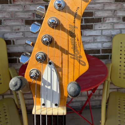 2020 Harmony USA Silhouette Limited Edition Flame Maple Top - Transparent Brown + New GATOR Transit GT bag image 4