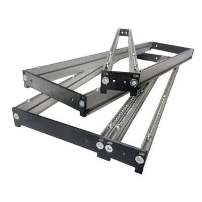 3D-printed Eurorack Rails Frame, Lengths 40-196HP, Eurorack Rails Set, DIY Eurorack Case, Eurorack brackets image 1