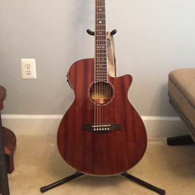 Ibanez AEG12II NMH Natural Mahogany High Gloss Finish image 1