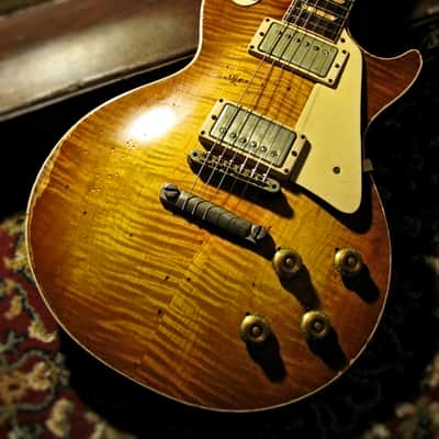Gibson Custom Shop Les Paul 1958 - Tom Doyle "TIME MACHINE" #72 “SUPER PREMIUM” Historic Aged R8 w/Doyle Coils PAF – Vintage '59 Flames image 6
