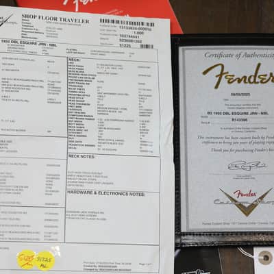 2025 Fender Custom Shop '50 Double Esquire Telecaster Electric Guitar Blonde Relic + COA OHSC image 3