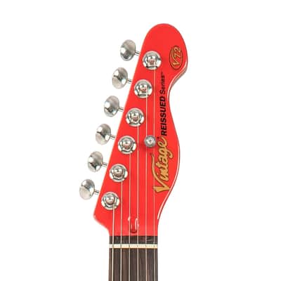 Vintage V72 ReIssued Electric Guitar - Firenza Red (V72FR) image 4