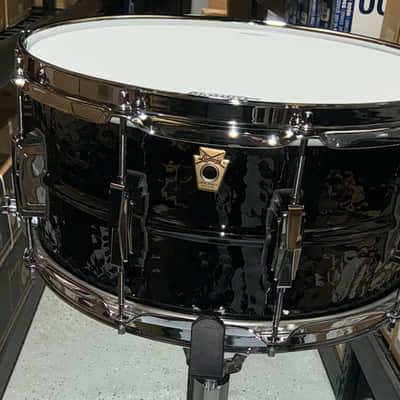 Ludwig 14x6.5 Black Beauty Hammered Snare Drum LB417K image 2