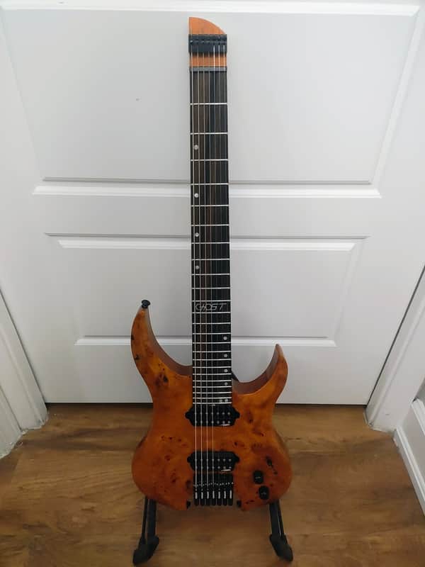 Legator G7SS Prototype 2020's - Gloss Amber Burl image 1