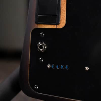 Ibanez Bass Workshop UB804 4-String Electric Upright Bass - Mahogany Oil Burst with Gig Bag image 8