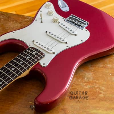 1981 Fender USA Stratocaster Hardtail Burgundy Mist refin - original pickups - original hardcase image 15