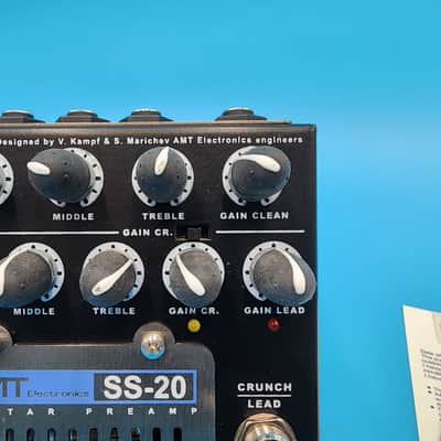 AMT SS-20 Tube Preamp Guitar Effect Pedal 3 Channel Overdrive Distortion Bass SS image 3