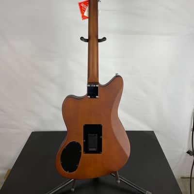 Fender Acoustasonic Standard Jazzmaster Acoustic-Electric Guitar, Solid Spruce Top, Honey Burst image 6