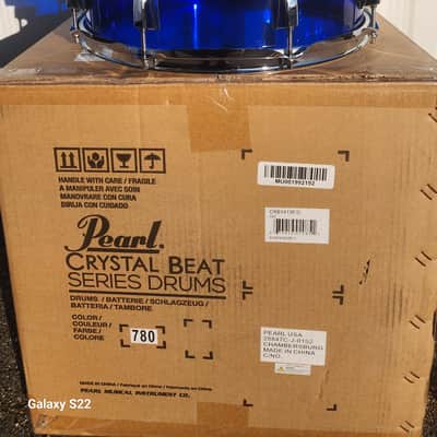 Pearl Crystal Beat 14x13" Limited Edition Glacier Fade Acrylic Floor Tom Drum w/Legs | NEW Authorized Dealer image 1