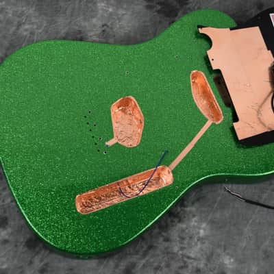 Video! Telecaster HH Metallic Green Sparkle Flake 4-Way Coil Split image 22