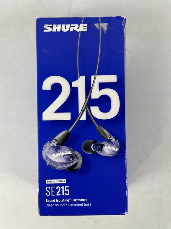 Shure SE215 Single Driver In-Ear Monitors, Special Edition Purple image 1