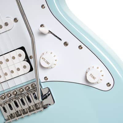 Cort G200SKB G Series 200 Double Cutaway Electric Guitar - Sky Blue image 5