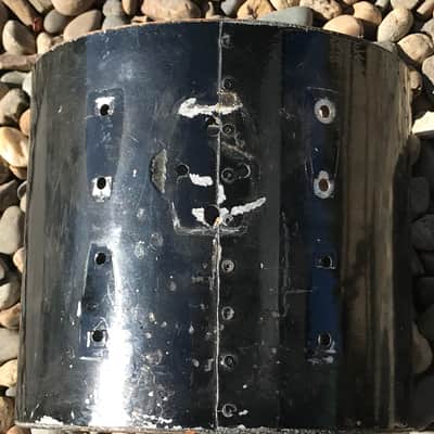 Ludwig 9x10 Project shell Keystone Monroe Era  Late 80’s  - Black Painted over Silver sparkle. image 4