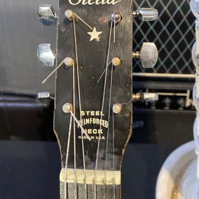 Stella Vintage Small Body Acoustic Blues Box 1940s 1950s - Vintage Sunburst image 4