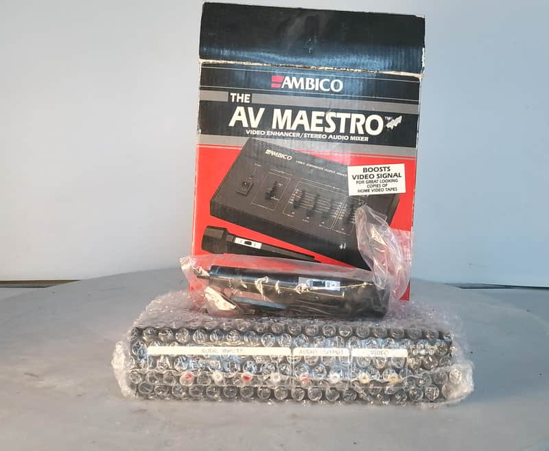 Ambico AV Maestro Video Enhancer Stereo Audio Mixer Vintage Home Video VHS image 1