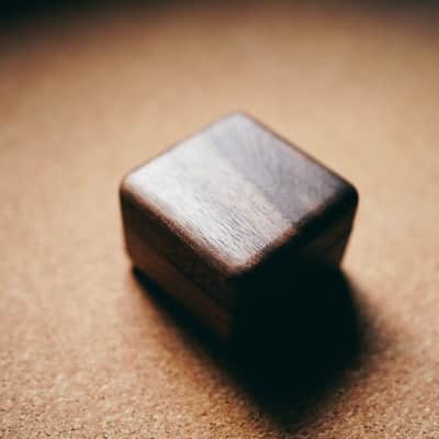 Premium Ebony Bridge Pins with Abalone Inlays & Walnut Wooden Box image 3