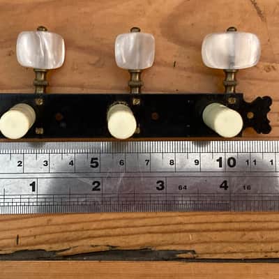 Vintage Engraved Fustero Classical Spanish Guitar Tuning Heads Tuners Circa 1970 image 15