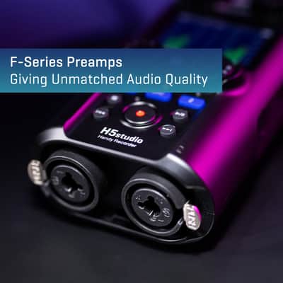 Zoom H5 Studio Handheld Recorder for Musicians, Podcasters & Filmmakers with Large Stereo Microphones, 2 Pro Quality Preamps, 6 Tracks of Recording, 32-Bit Float and USB Audio Interface image 5