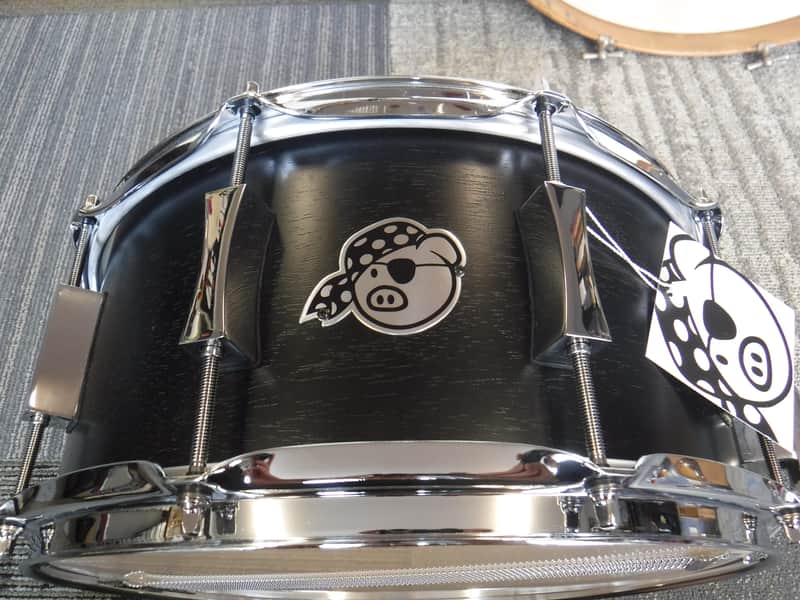 Pork Pie USA 6.5x14" White Oak Snare-Black Belt Finish image 1