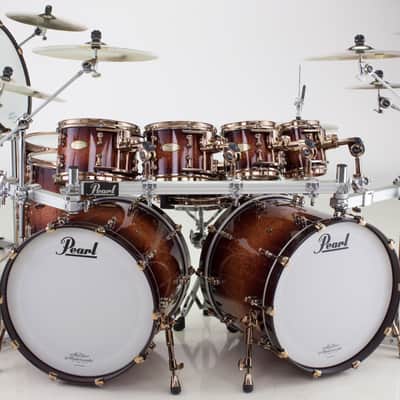 Todd Sucherman's Complete STYX 2013-2019 Drum Set, Pearl Masterworks/Sabian, EVERYTHING and MORE!! Autographed by all members of STYX! image 4