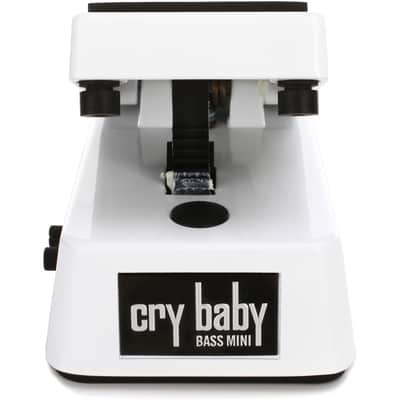 Dunlop CBM105Q Cry Baby Bass Mini Wah Effects Pedal Bundle with 4 Free Cables image 3