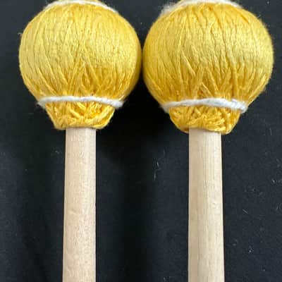 Mike Balter 21B Pro Vibe Series Mallets, Birch, Yellow - EXCELLENT image 4