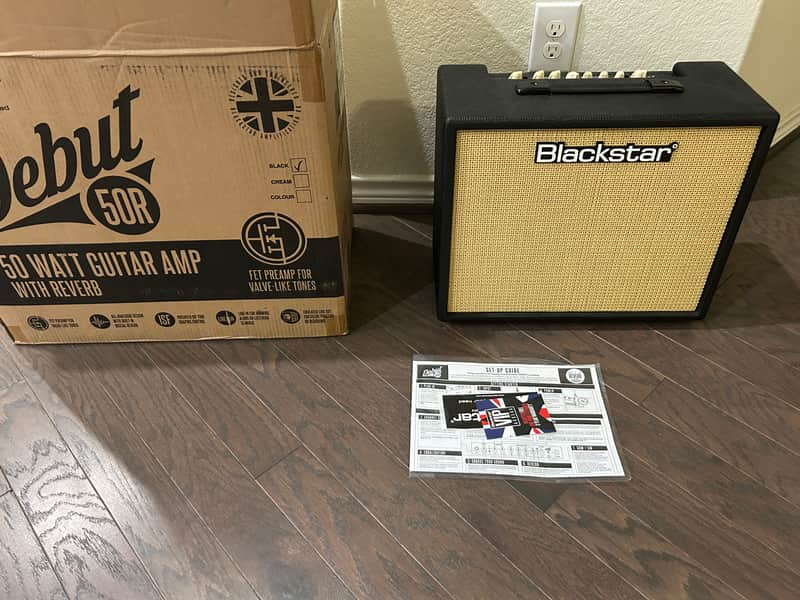 Blackstar Debut 50R 2-Channel 50-Watt 1x12" Guitar Combo 2023 - Present - Black image 1