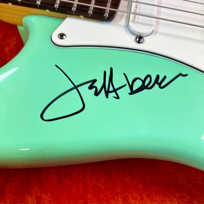 Fender Jeff Beck Stratocaster, 1999, Autographed by Brian Wilson, Jeff Beck, Al Jardine & David Marks with Case image 3