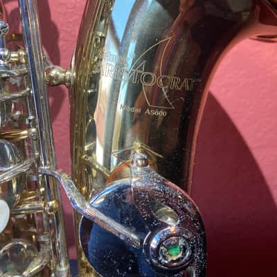 Selmer AS600 Student Model Alto Sax 2010s - Clear-Lacquered Brass image 6