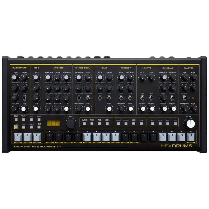Erica Synths HexDrums 10-Voice Desktop Drum Machine image 1