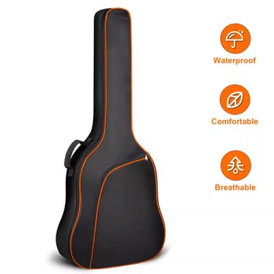 40" 41" Acoustic Guitar Gig Bag | Soft Padded Case with 5mm Thick Foam | Heavy-Duty Waterproof Oxford Material & Multiple Carrying Options image 5