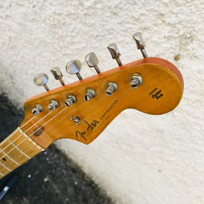 Fender Stratocaster Orange Relic Electric Guitar (Assembled) 1990s image 4