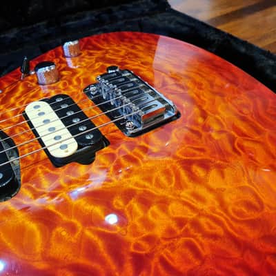2014 Suhr Modern Carve Top Fire Burst Electric Guitar image 8