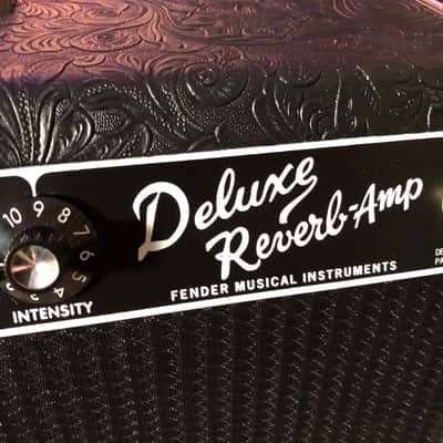 Fender Deluxe Reverb Reissue 65 Amplifier With Western Tolex covering image 3