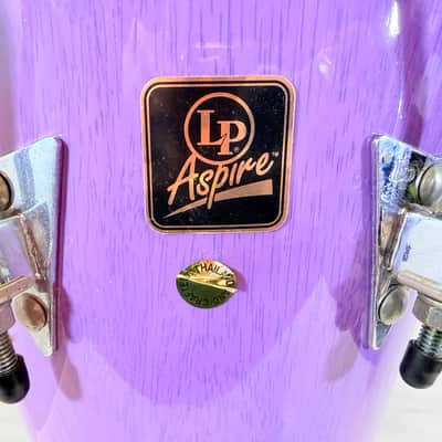 Latin Percussion Aspire Purple Djembe Hand Drum 12" Natural Head World Percussion image 2
