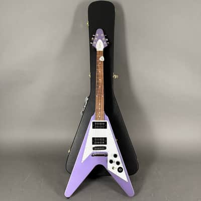 Kirk Hammett Signature Flying V Purple inkl. original Hardshell Case image 4