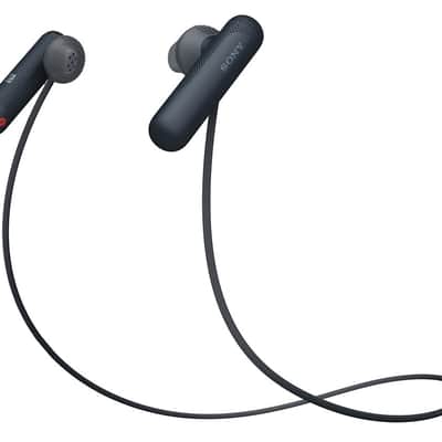 Sony WI-SP500 Wireless in-Ear Sports Headphones, Black (WISP500/B) with Hardshell Earphone Case image 2