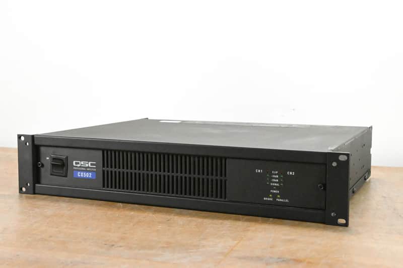 QSC CX502 2-Channel Power Amplifier CG012F8 image 1