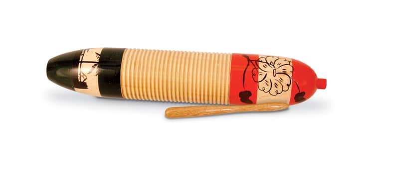 Latin Percussion CP249 Wood Cylinder Guiro w/ Scraper image 1
