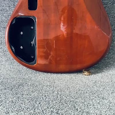 Transparent Brown 6 String Bass Body image 6