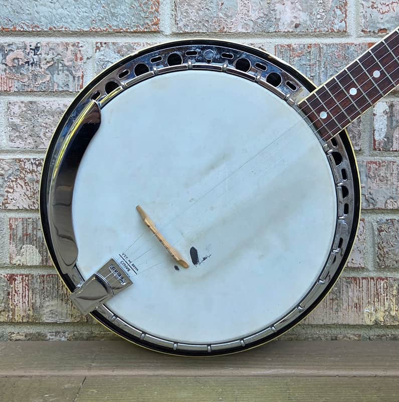 Vintage 1973 Fender Allegro 5-String Resonator Banjo w/ Chipboard Case! image 1