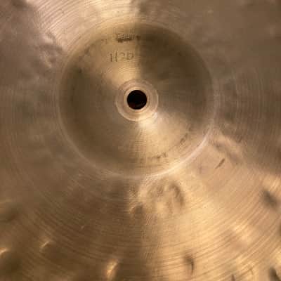 Paiste Sound Creation 14 Dark Heavy Hi Hats Cymbals 1980s                    Vintage 602 hat image 11