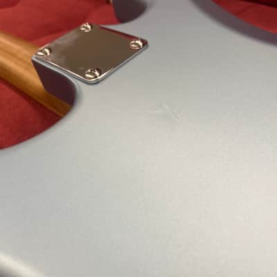 Partscaster Double Cut T-Style Guitar with Warmoth Neck and Body - Blue Ice image 13