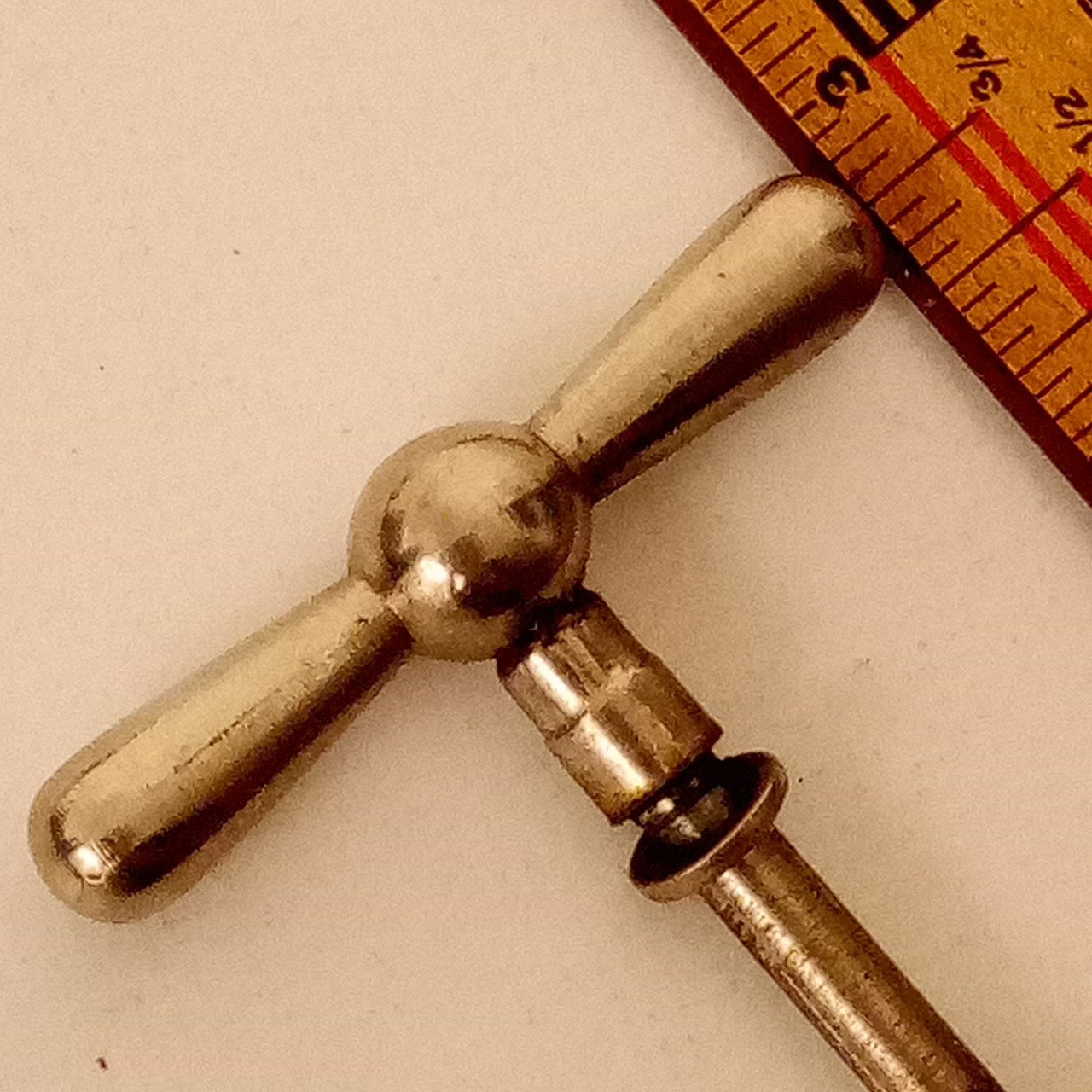 Walberg&Auge 14"Nickel 12-24 1+Bowtie Bass-Drum Single-Tension T-Rod W&A Vintage — main photograph