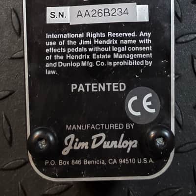 Dunlop JH-1S Jimi Hendrix Signature Special Wah 1990 - 1998 - Black Crybaby Cry baby image 7