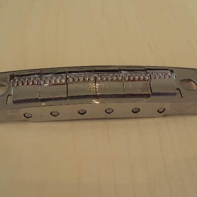 WEM/Wilson/Hopf 1960's Chrome guitar bridge image 1