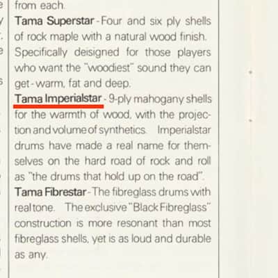 Tama Japan Imperialstar  Concert Tom 13x9 " 1978-1982 - Metallic white? image 12