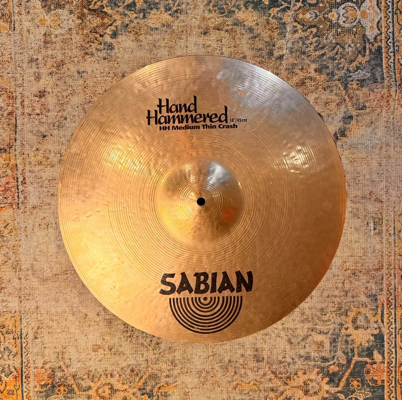 Earlier ULTRA DARK Sabian HH MEDIUM THIN Crash 18” Hand Hammered 1464 g CLEAN! Amazing image 1
