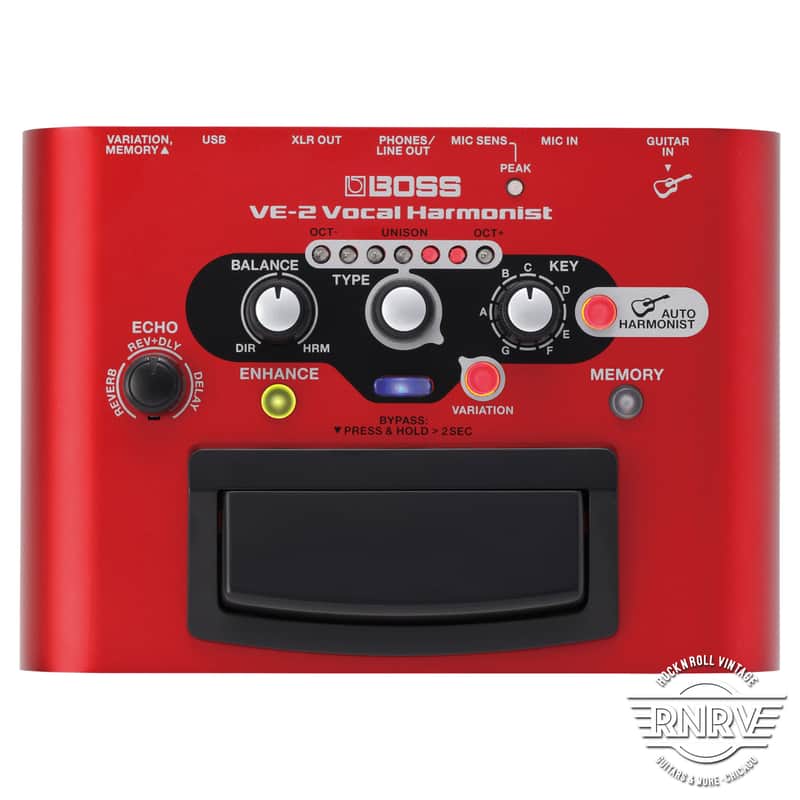Boss VE-2 Vocal Harmonist Multi-Effect Unit - Red image 1